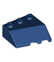 LEGO - Wig 3 x 3 hellend links - Dark Blue | N - Thumbnail