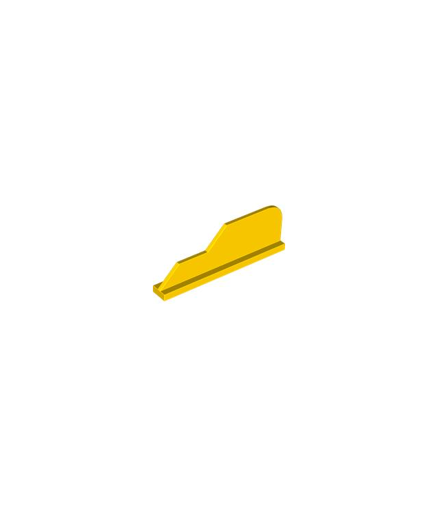 LEGO - Staart 8 x 1 met getrapte vin - Yellow | N