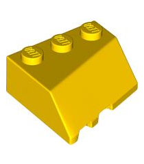 LEGO - Wig 3 x 3 hellend rechts - Yellow | N - Thumbnail
