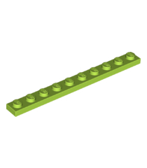 LEGO - Plaat 1 x 10 - Lime | N - Thumbnail