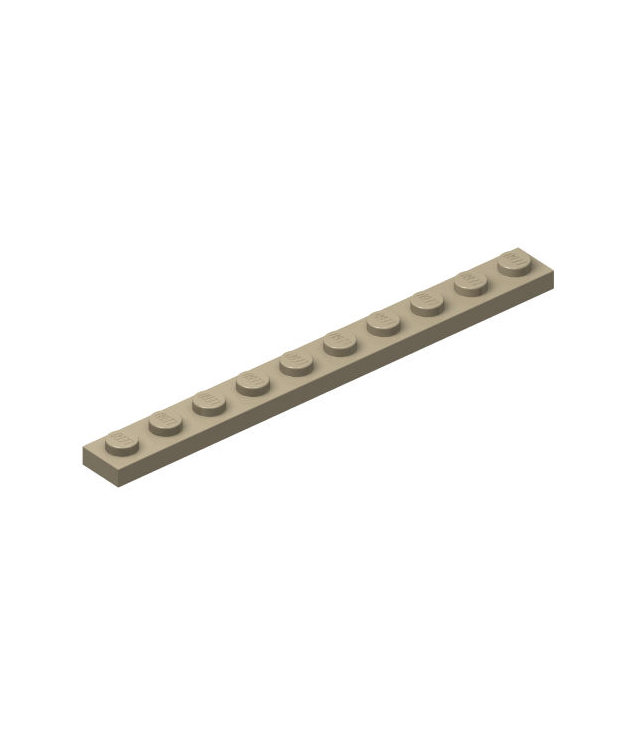 LEGO - Plaat 1 x 10 - Dark Tan | N