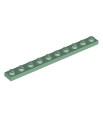 LEGO - Plaat 1 x 10 - Sand Green | N - Thumbnail