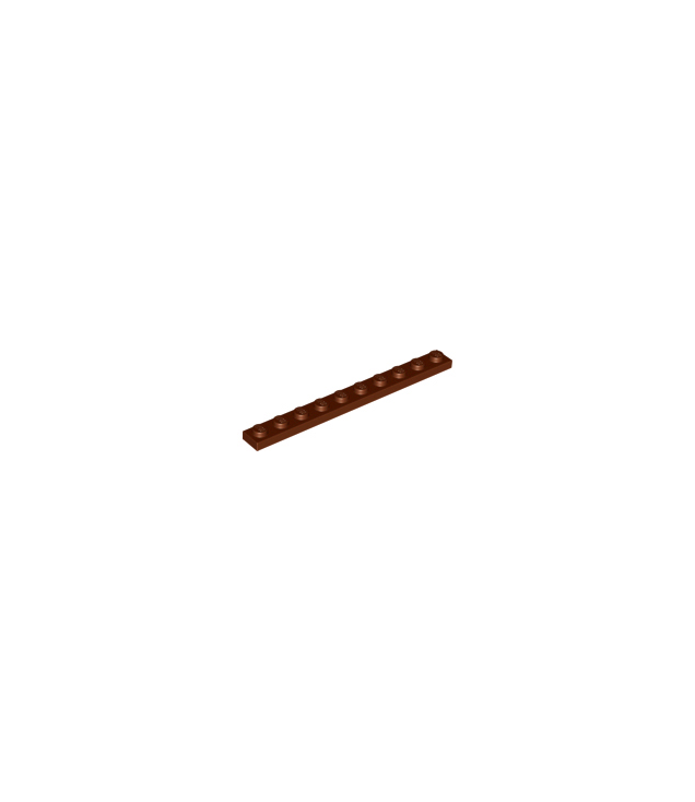 LEGO - Plaat 1 x 10 - Reddish Brown | N
