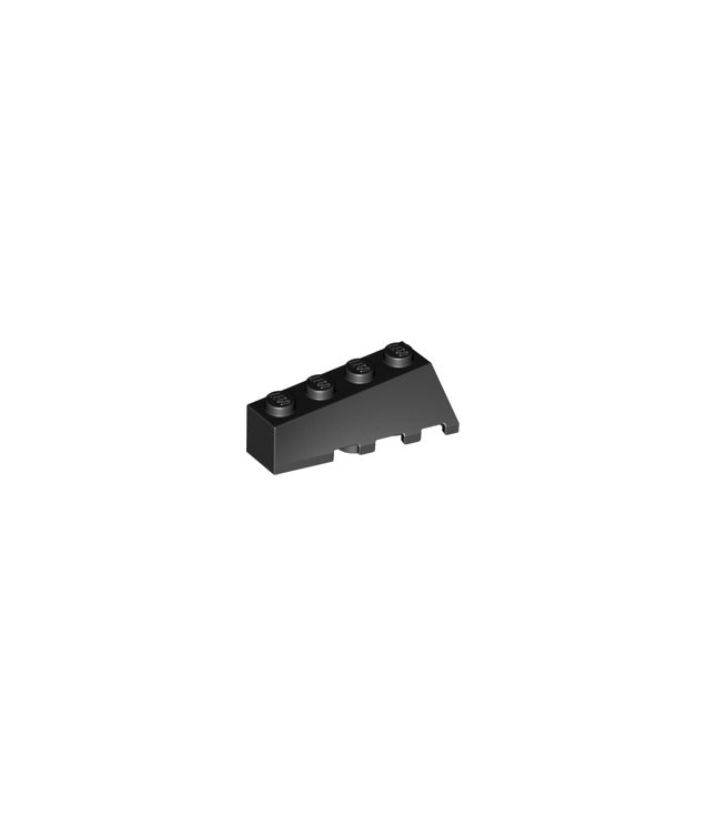 LEGO - Wig 4 x 2 hellend links - Black | N