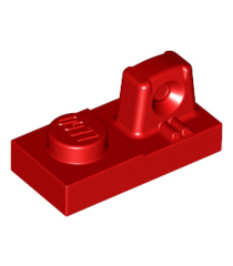 LEGO - Scharnierplaat 1 x 2 vergrendelend met 1 vinger bovenop - Red | N - Thumbnail