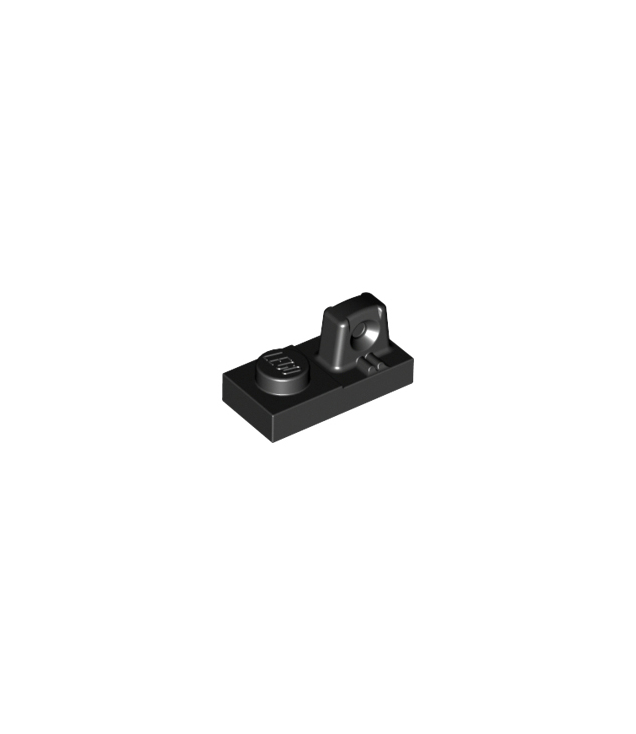 LEGO - Scharnierplaat 1 x 2 vergrendelend met 1 vinger bovenop - Black | N