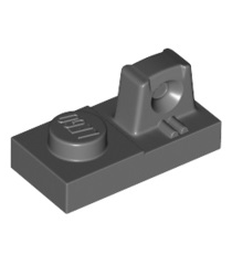 LEGO - Scharnierplaat 1 x 2 vergrendelend met 1 vinger bovenop - Dark Bluish Gray | N - Thumbnail