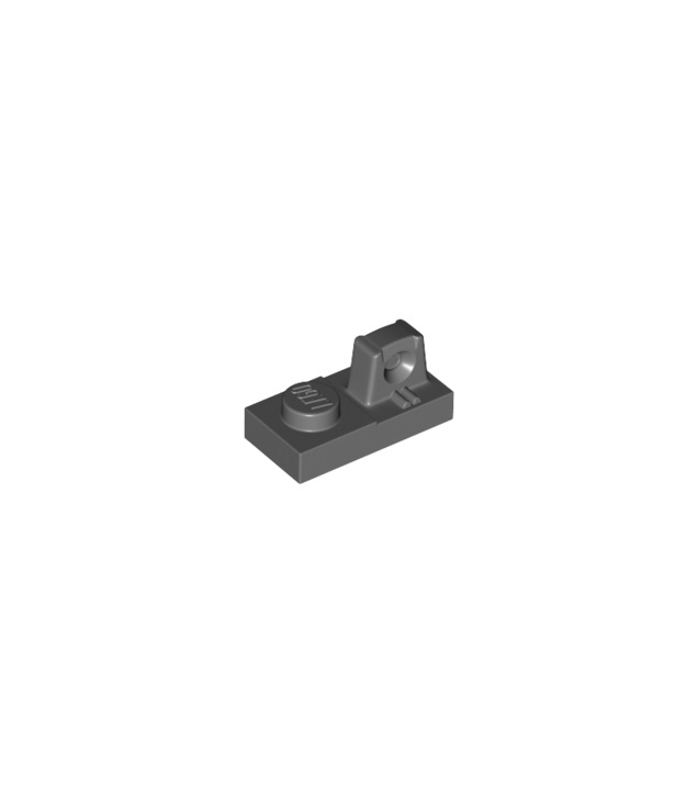LEGO - Scharnierplaat 1 x 2 vergrendelend met 1 vinger bovenop - Dark Bluish Gray | N