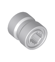LEGO - Wiel Ø8 mm x 9 mm voor slicks, gat met inkeping voor wielhouderpen, versterkte achterkant - Light Bluish Gray | N - Thumbnail