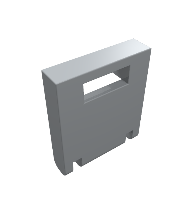 LEGO - Container, doos 2 x 2 x 2 met deur met gleuf - Light Bluish Gray | N