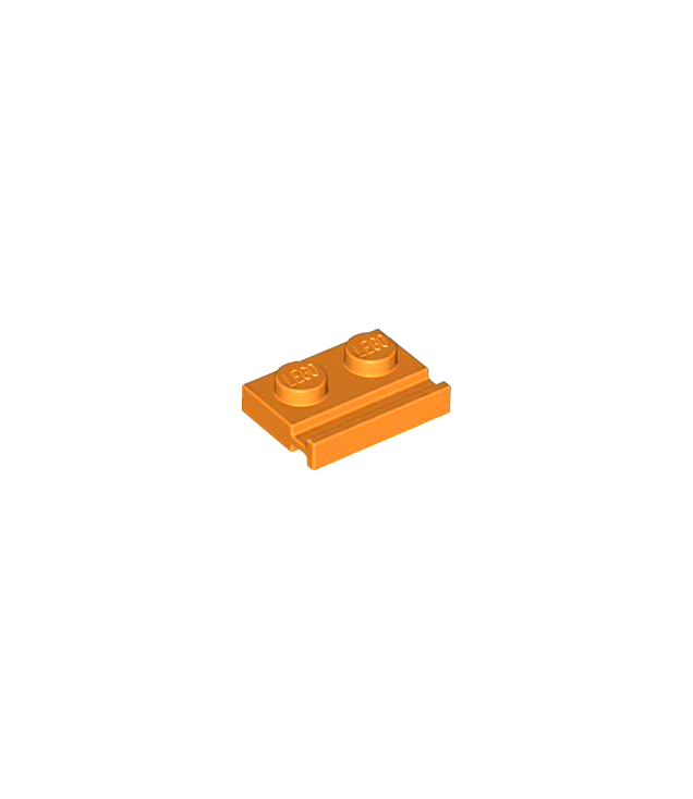 LEGO - Plaat, gemodificeerd 1 x 2 met deurrail - Orange | N