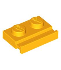 LEGO - Plaat, gemodificeerd 1 x 2 met deurrail - Bright Light Orange | N - Thumbnail