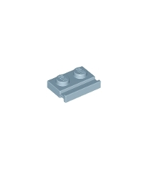 LEGO - Plaat, gemodificeerd 1 x 2 met deurrail - Sand Blue | N - Thumbnail