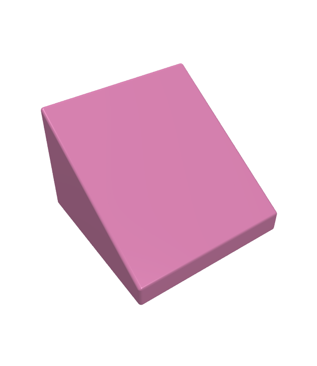 LEGO - Helling 30 graden graden 1 x 1 x 2/3 - Dark Pink | N