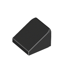 LEGO - Helling 30 graden graden 1 x 1 x 2/3 - Black | N - Thumbnail