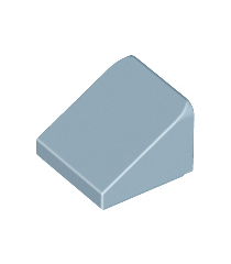LEGO - Helling 30 graden graden 1 x 1 x 2/3 - Sand Blue | N - Thumbnail