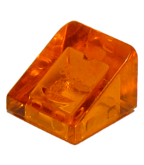 LEGO - Helling 30 graden graden 1 x 1 x 2/3 - Trans-Orange | N - Thumbnail