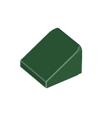 LEGO - Helling 30 graden graden 1 x 1 x 2/3 - Dark Green | N - Thumbnail