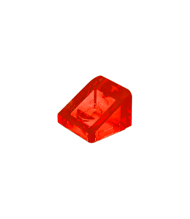 LEGO - Helling 30 graden graden 1 x 1 x 2/3 - Trans-Red | N
