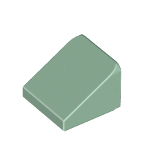 LEGO - Helling 30 graden graden 1 x 1 x 2/3 - Sand Green | N - Thumbnail