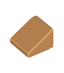 LEGO - Helling 30 graden graden 1 x 1 x 2/3 - Medium Nougat | N - Thumbnail