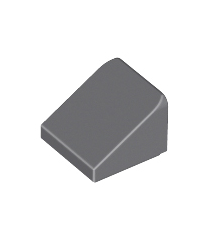LEGO - Helling 30 graden graden 1 x 1 x 2/3 - Dark Bluish Gray | N - Thumbnail