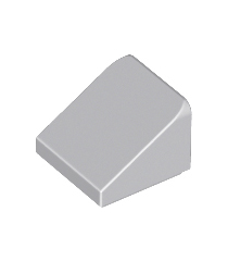 LEGO - Helling 30 graden graden 1 x 1 x 2/3 - Light Bluish Gray | N - Thumbnail