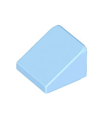 LEGO - Helling 30 graden graden 1 x 1 x 2/3 - Bright Light Blue | N - Thumbnail