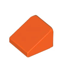 LEGO - Helling 30 graden graden 1 x 1 x 2/3 - Reddish Orange | N - Thumbnail