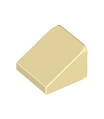 LEGO - Helling 30 graden graden 1 x 1 x 2/3 - Tan | N - Thumbnail