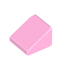 LEGO - Helling 30 graden graden 1 x 1 x 2/3 - Bright Pink | N - Thumbnail