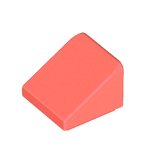 LEGO - Helling 30 graden graden 1 x 1 x 2/3 - Coral | N - Thumbnail