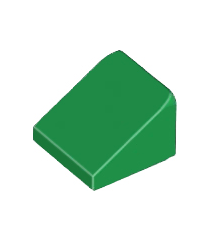 LEGO - Helling 30 graden graden 1 x 1 x 2/3 - Green | N - Thumbnail