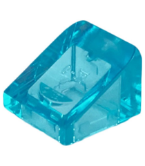 LEGO - Helling 30 graden graden 1 x 1 x 2/3 - Trans-Light Blue | N - Thumbnail