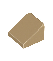 LEGO - Helling 30 graden graden 1 x 1 x 2/3 - Dark Tan | N - Thumbnail