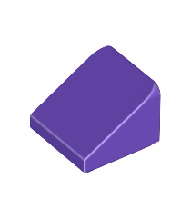 LEGO - Helling 30 graden graden 1 x 1 x 2/3 - Dark Purple | N - Thumbnail