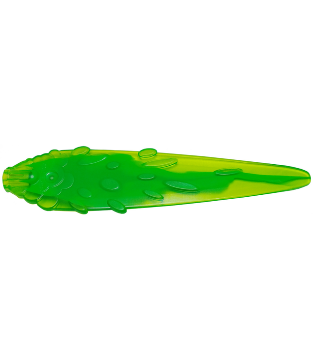 LEGO - Vlam / damp­spoor met as-gat en ovaalvormen met gemarmerd felgroen patroon - Trans-Bright Green | N