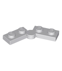 LEGO - Scharnierplaat 1 x 4 draaibaar (2429 / 2430) - Light Bluish Gray | N - Thumbnail