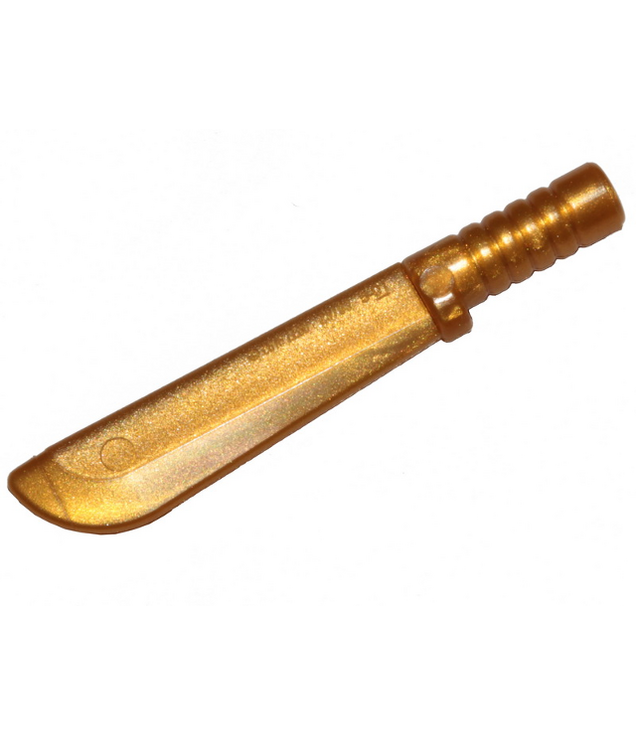 LEGO - Minifiguur-wapen, kapmes - Pearl Gold | N