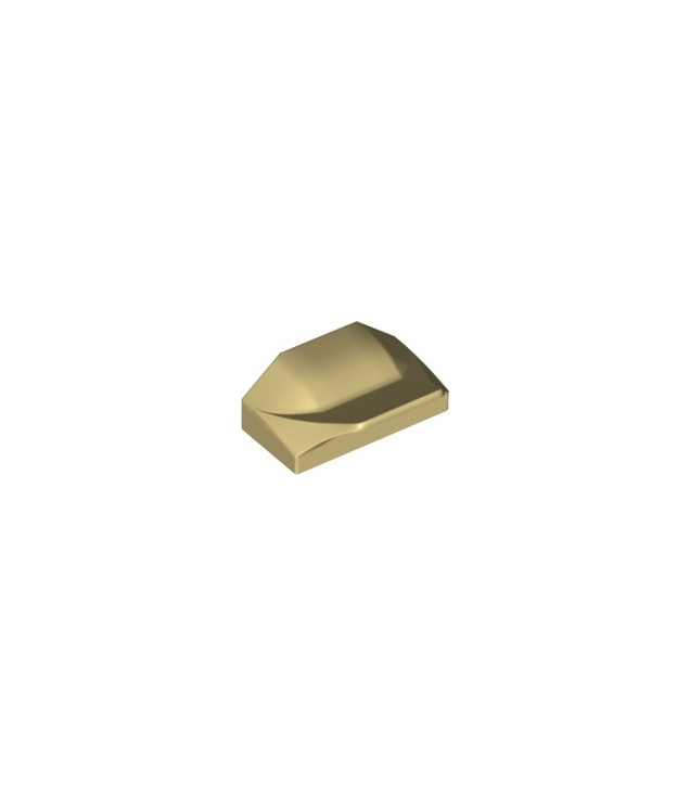 LEGO - Helling, gebogen 1 x 2 x 2/3 vleugeltip - Tan | N