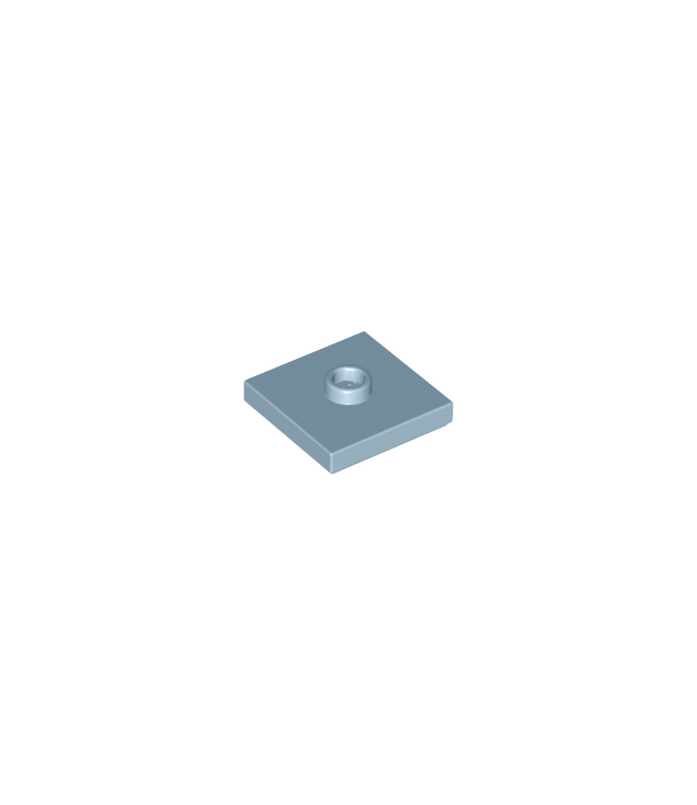LEGO - Plaat, gemodificeerd 2 x 2 met groef en 1 nop in midden (jumper) - Sand Blue | N