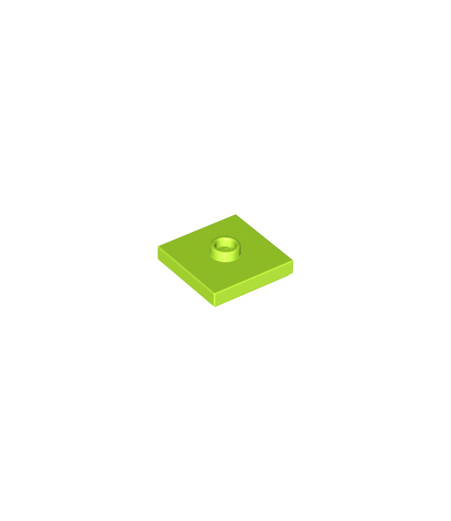 LEGO - Plaat, gemodificeerd 2 x 2 met groef en 1 nop in midden (jumper) - Lime | N