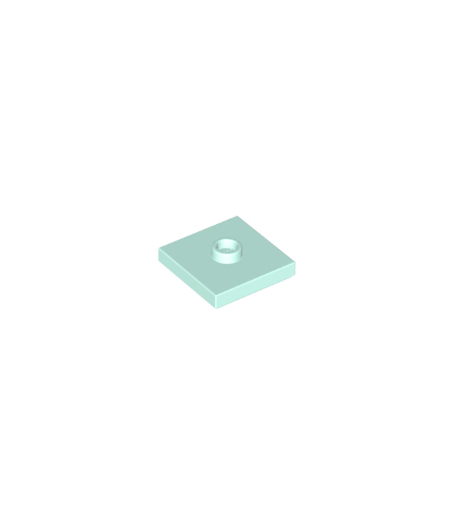 LEGO - Plaat, gemodificeerd 2 x 2 met groef en 1 nop in midden (jumper) - Light Aqua | N