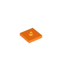 LEGO - Plaat, gemodificeerd 2 x 2 met groef en 1 nop in midden (jumper) - Orange | N - Thumbnail