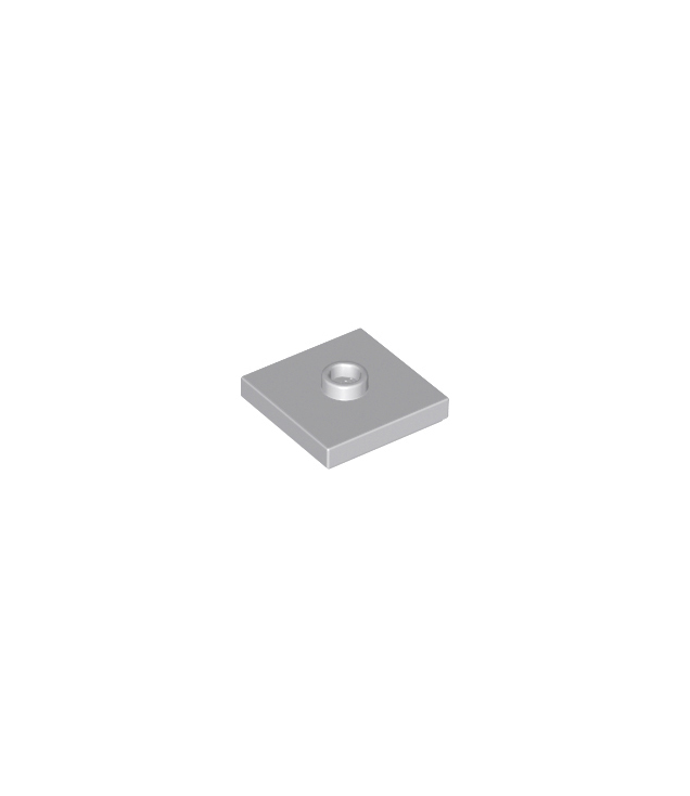 LEGO - Plaat, gemodificeerd 2 x 2 met groef en 1 nop in midden (jumper) - Light Bluish Gray | N