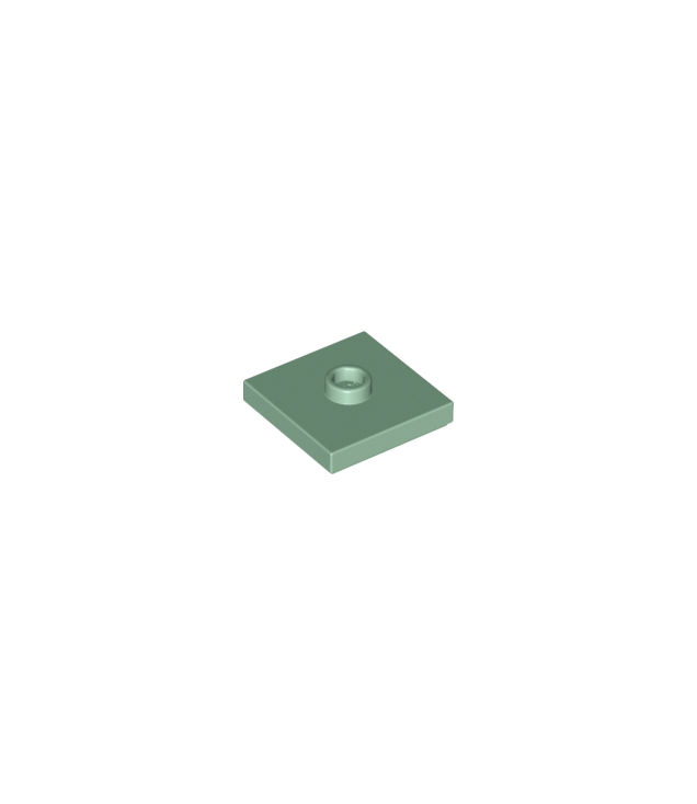 LEGO - Plaat, gemodificeerd 2 x 2 met groef en 1 nop in midden (jumper) - Sand Green | N