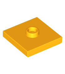 LEGO - Plaat, gemodificeerd 2 x 2 met groef en 1 nop in midden (jumper) - Bright Light Orange | N - Thumbnail