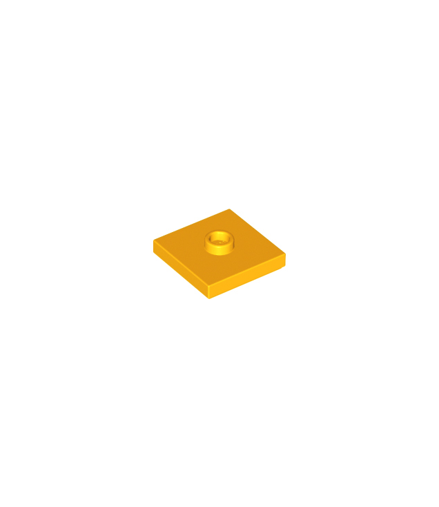 LEGO - Plaat, gemodificeerd 2 x 2 met groef en 1 nop in midden (jumper) - Bright Light Orange | N