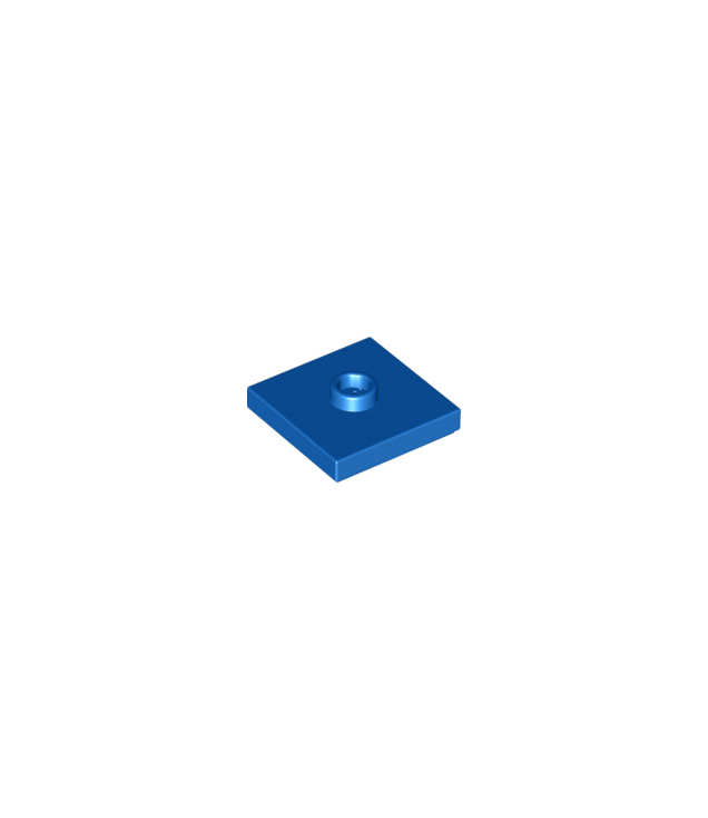LEGO - Plaat, gemodificeerd 2 x 2 met groef en 1 nop in midden (jumper) - Blue | N