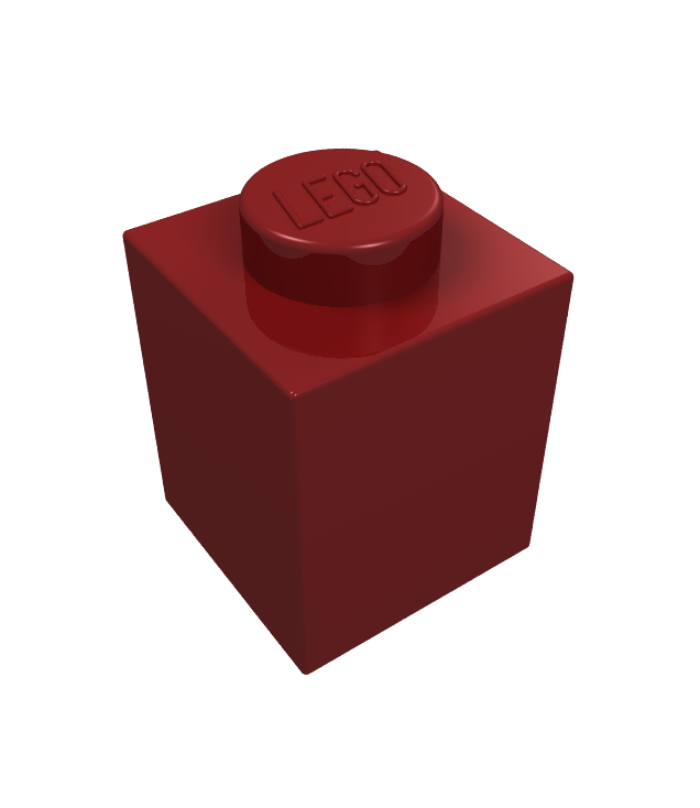 LEGO - Steen 1 x 1 - Dark Red | N